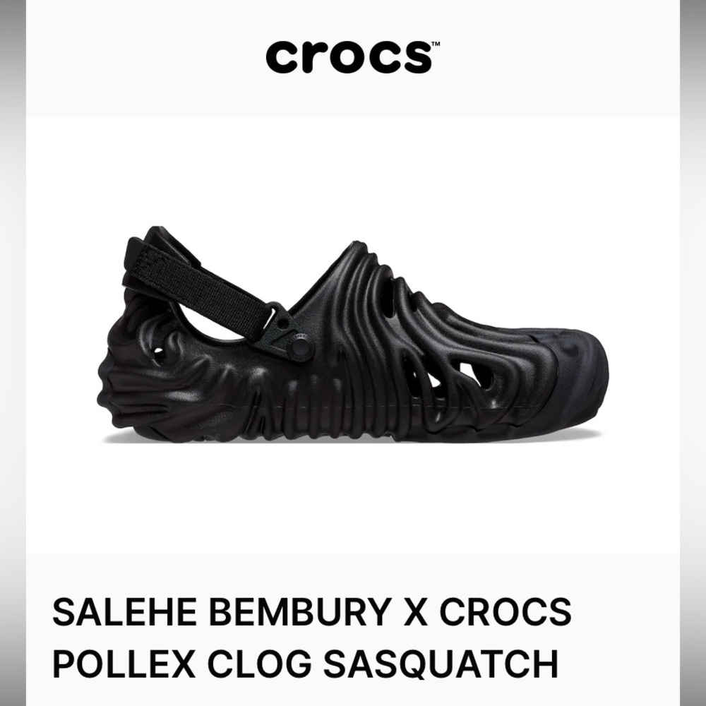BLACK SALEHE BEMBURY X CROCS POLLEX CLOG SASQUATCH